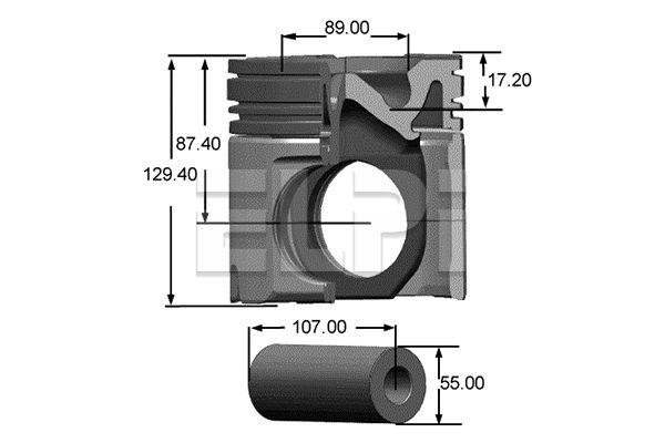 Piston LP181 3431 STD ELPI